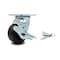 Service Caster 4 Inch Polyolefin Swivel Caster with Ball Bearing and Brake SCC-30CS420-POB-TLB-BSL - alternate 1